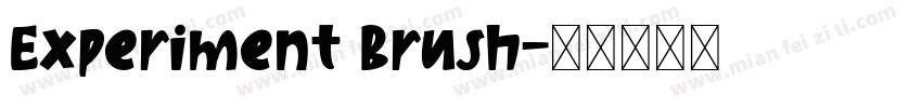 Experiment Brush字体转换
